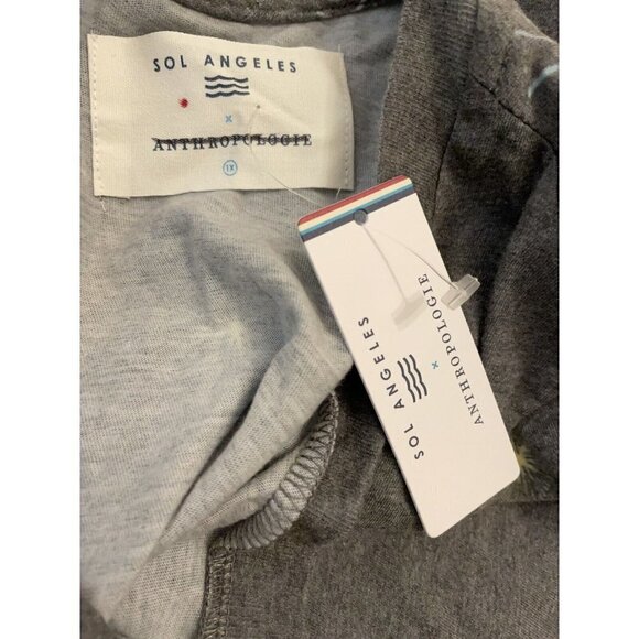 Anthrolopolgie Sol Angeles Twinkle Soft Gray Graphic Tee Women Plus Size 1X NWT - Picture 5 of 5